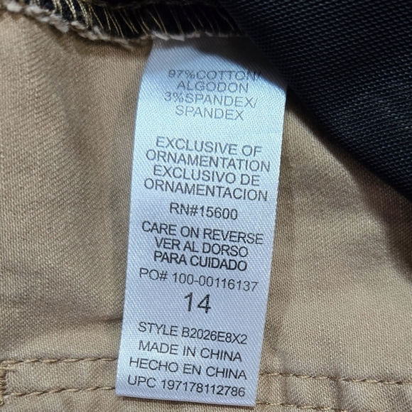 Democracy Absolution Tan High Rise Roll Cuff Cargo Pocket Cargo Utility Pants - Picture 10 of 11